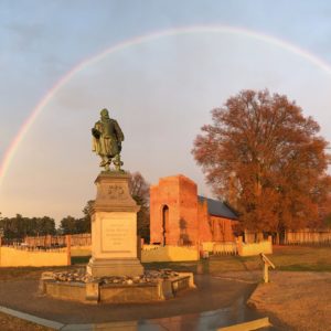 Rainbow over fort site