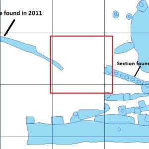 Map of excavated features