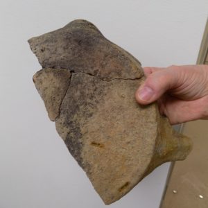 Ceramic frying pan sherd