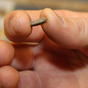 hand holding a ray mouthplate