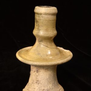 Earthenware candlestick