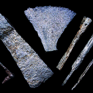 Assortment of iron tools