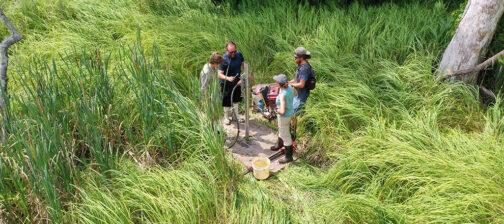 Vibracoring in the Pitch and Tar Swamp