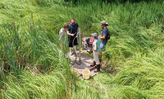 Vibracoring in the Pitch and Tar Swamp