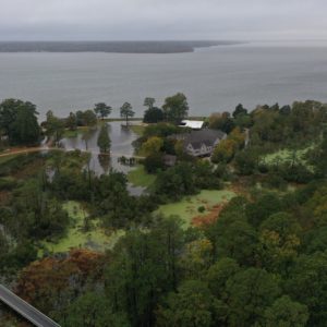 Flooding at Jamestown after a Nor'easter, 10/29/2021