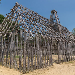 wooden building frame