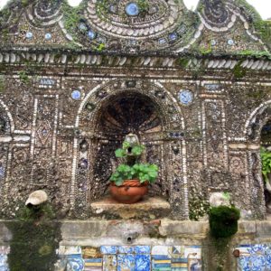 Intricately tiled grotto of the Palace of the Marquesses of Fronteira