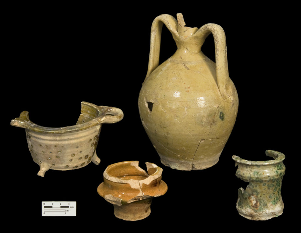 Four Border ware vessels