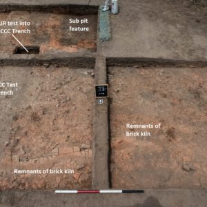 Map of excavated features