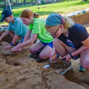 Excavations at the cellar site