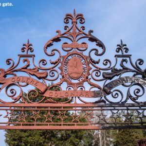 Colonial Dames of America gate topper