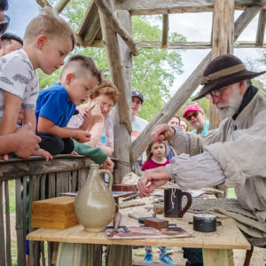 Blacksmith Shel Browder shares the experience of creating jack of plate armor.