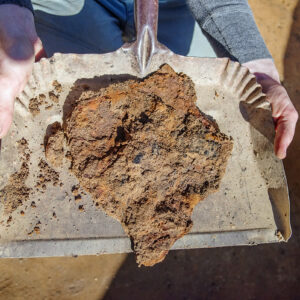 An iron object found in the 1608 ditch