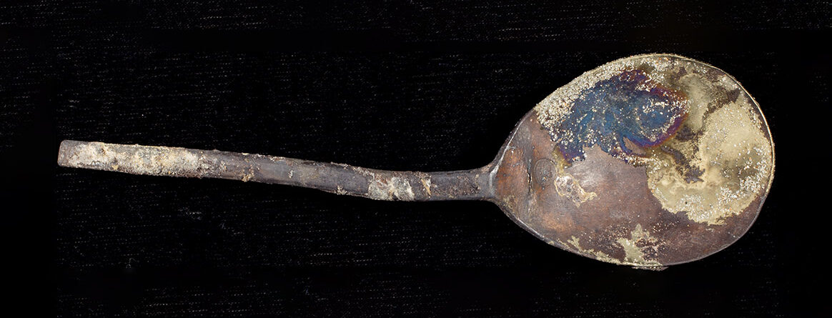 The spoon found in the Governor's Well