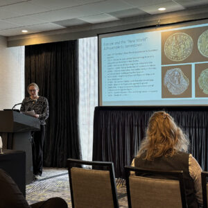 Associate Curator Janene Johnston presents at the Fields of Conflict Conference in Savannah, Georgia.