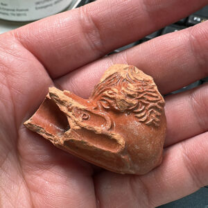 Another view of the George Washington pipe. The letter "P" can be seen on this side.