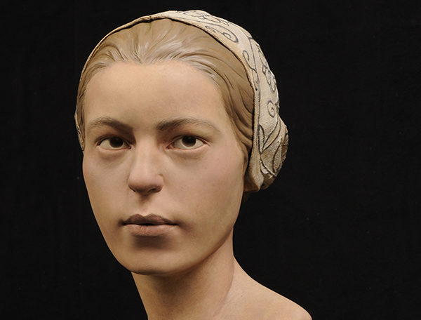 facial reconstruction of a young woman