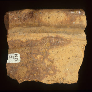 earthenware rim sherd exterior