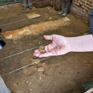 A case bottle neck found during the Church Tower excavations