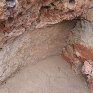 Features in an excavated cellar