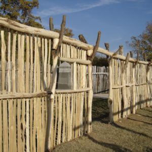 Walls of a wooden building