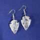 Crystal Quartz Point Earrings