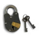 Iron Lock and Key Set