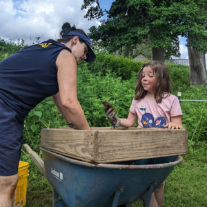 Screening soil from Fort Pocahontas' moat