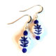 Small Blue Flower Earrings