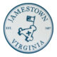 Jamestown Virginia Teal Sticker