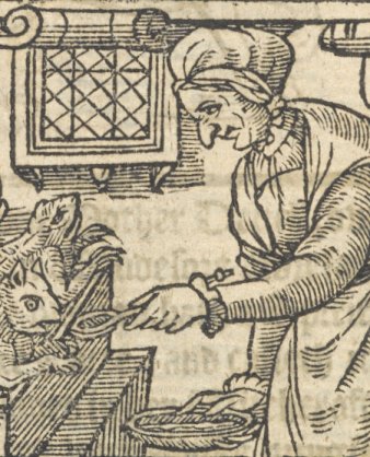 Halloween woodcut